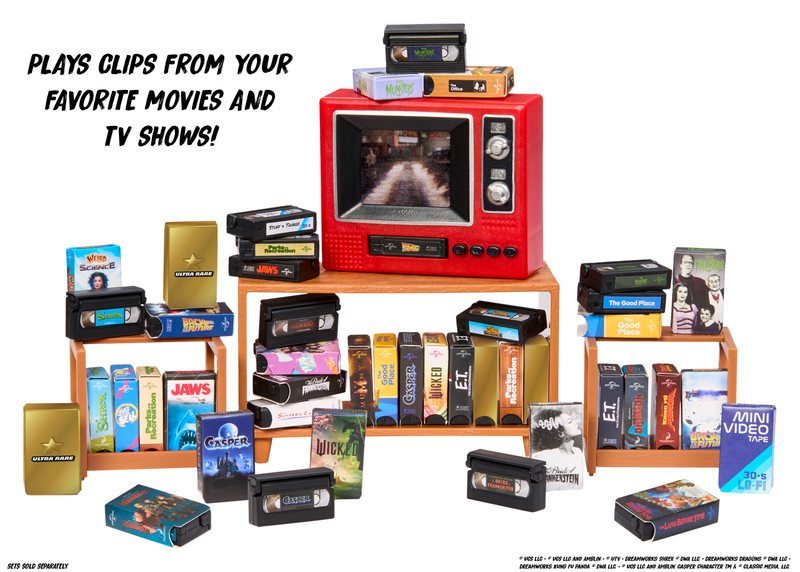 Miniverse Real TV plays clips from your favorite movies and TV shows. Items sold separately