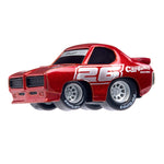 Red race car with 'CARTUNED RACING’ on the side and 'CARTUNED' on the upper front window and on the tires.