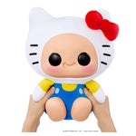 Hands holding Large Hello Kitty on a white background