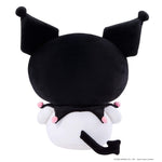 Back side showing a black arrow tail on a white background