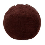 Fluffy looking chocolate on the back side on a white background.