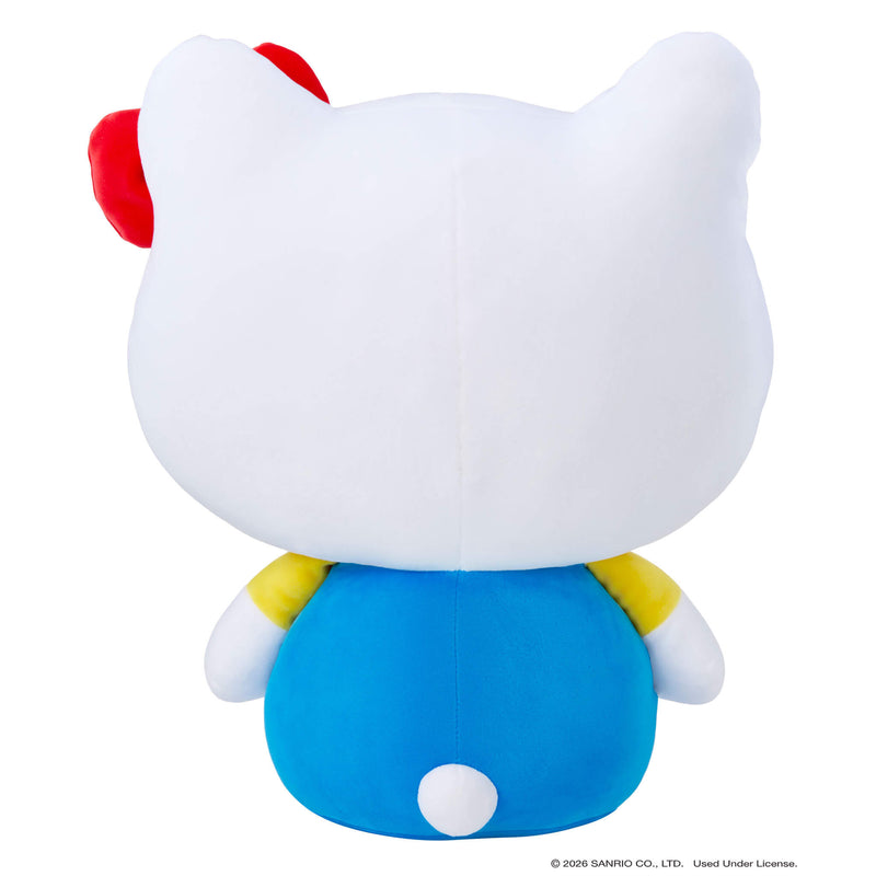 Back side showing a white pom pom ‘tail’ a white background.
