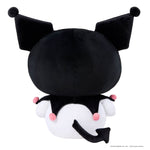 Back side showing a black arrow tail on a white background
