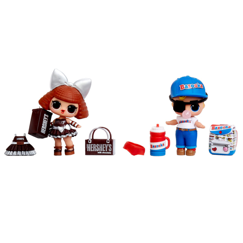 Hershey and Bazooka tots with accessories
