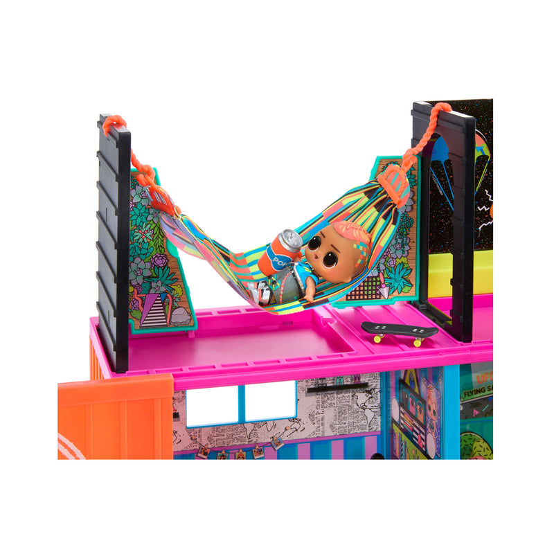 Doll laying in a hammock