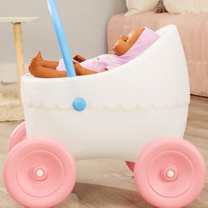Little Tikes Classic Doll Buggy holds dolls up to 18 inches tall