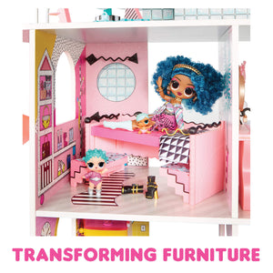 LOL Surprise OMG Fashion House Playset - Real Wood Doll House with 85+ Surprises - shop.mgae.com