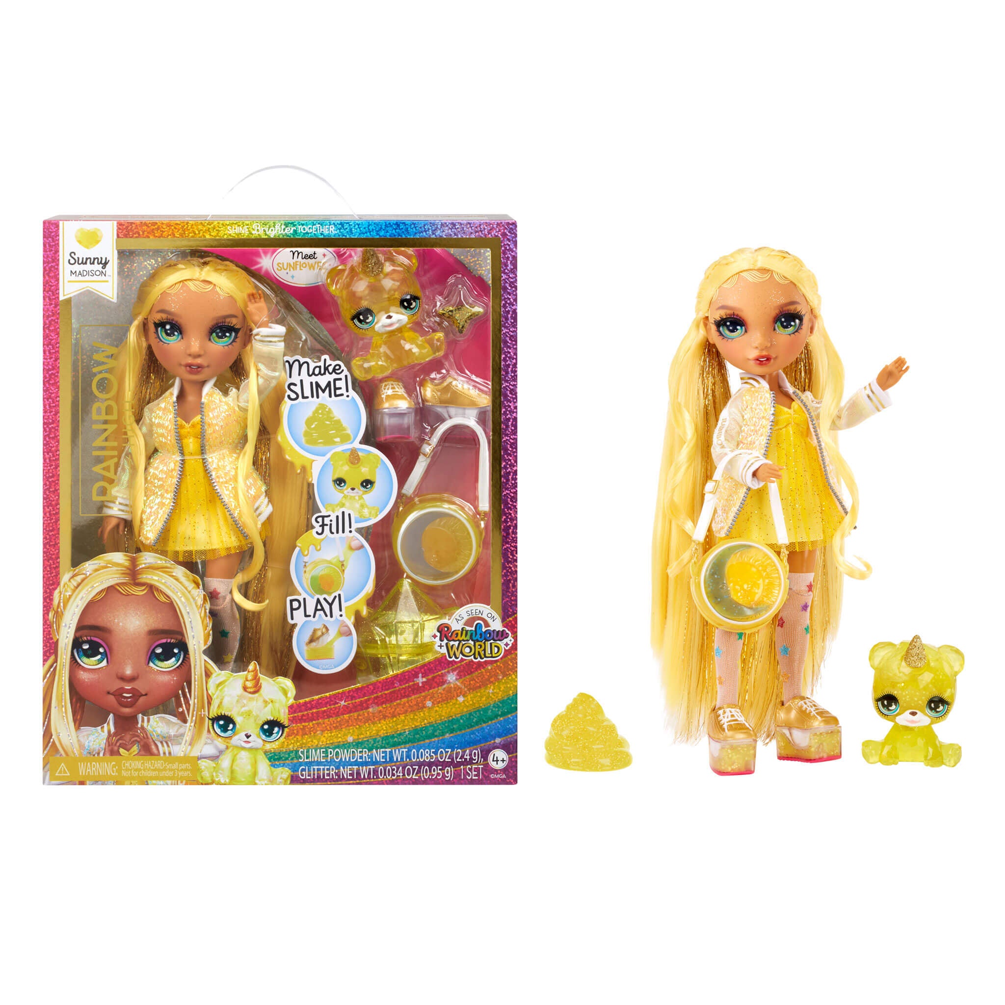 Rainbow High Sunny Yellow Slime Kit Pet Doll The MGA Shop