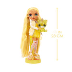 Rainbow High Sunny (Yellow) with Slime Kit & Pet - Yellow 11” Shimmer Doll with DIY Sparkle Slime - shop.mgae.com