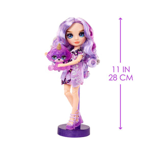 Rainbow High Violet (Purple) with Slime Kit & Pet - Purple 11” Shimmer Doll with DIY Sparkle Slime - shop.mgae.com