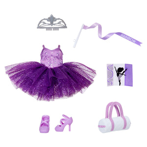 Rainbow High Fashion Packs purple ballet recital outfit