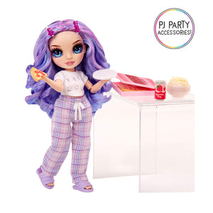 Rainbow High Jr High PJ Party Violet (Purple) 9” Posable Doll in Adorable Pajamas - shop.mgae.com