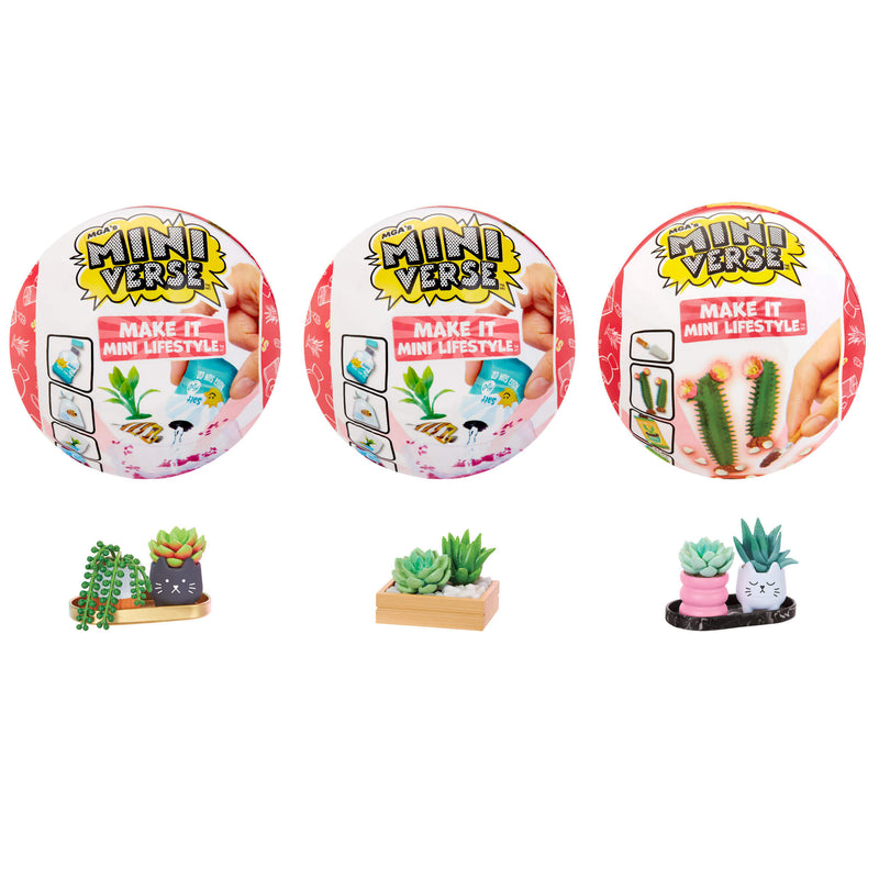 MGAs Miniverse Make It Mini Succulents Bundle 3 Pack Mini Collectibles - shop.mgae.com