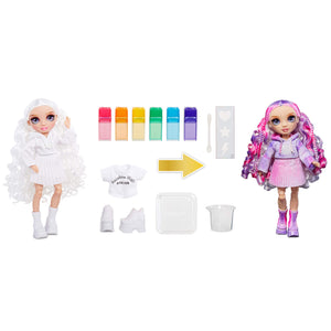 Doll transformation- from white clothes to colorful