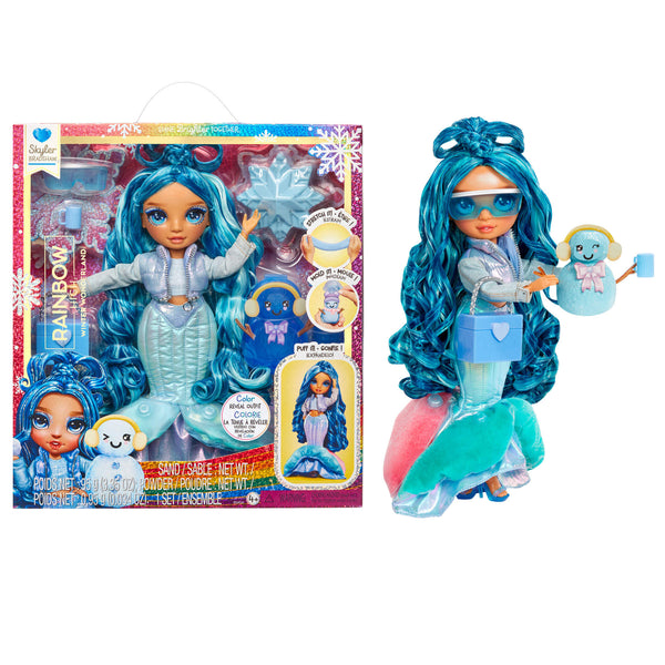 Rainbow High Winter Wonderland Skyler Blue Doll - Magic Snow