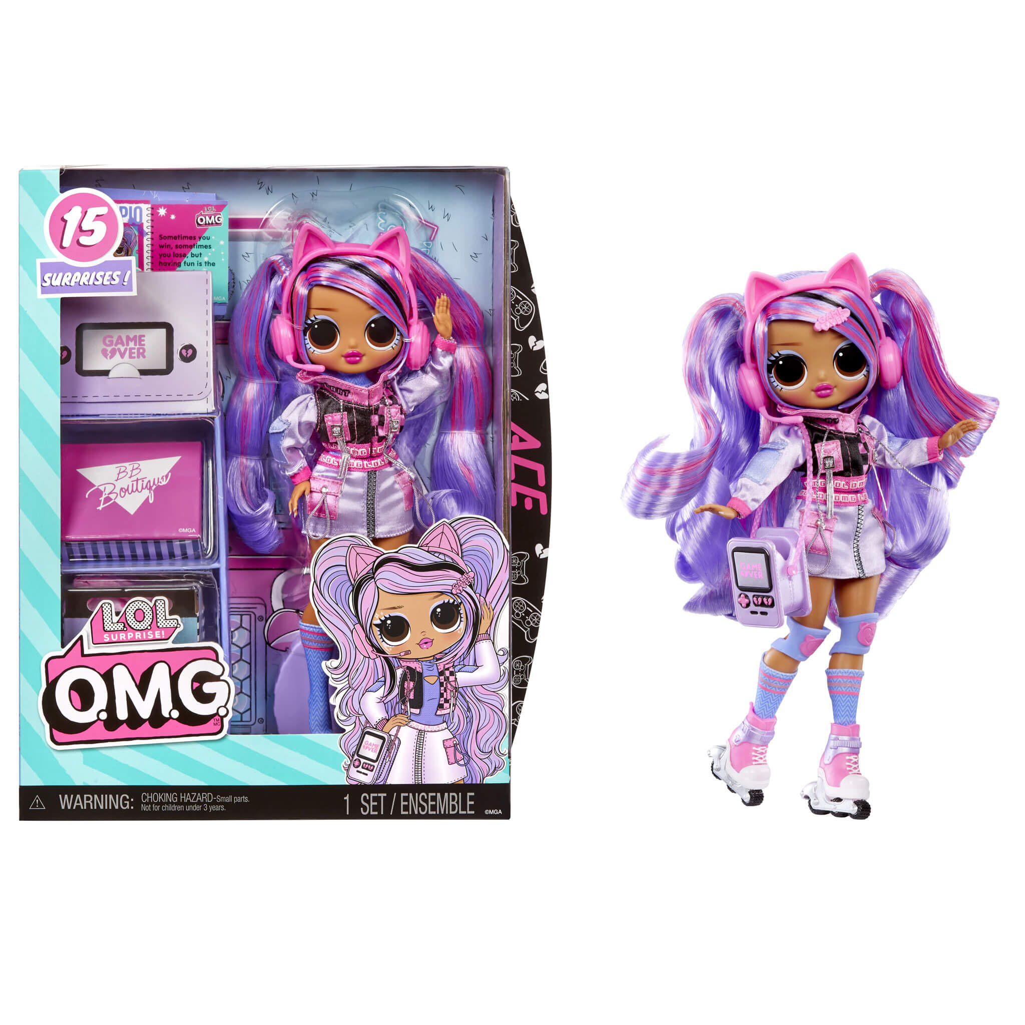 LOL Surprise OMG Ace Fashion Doll 15 Surprises – The MGA Shop