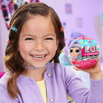 Girl holding unboxed ball package