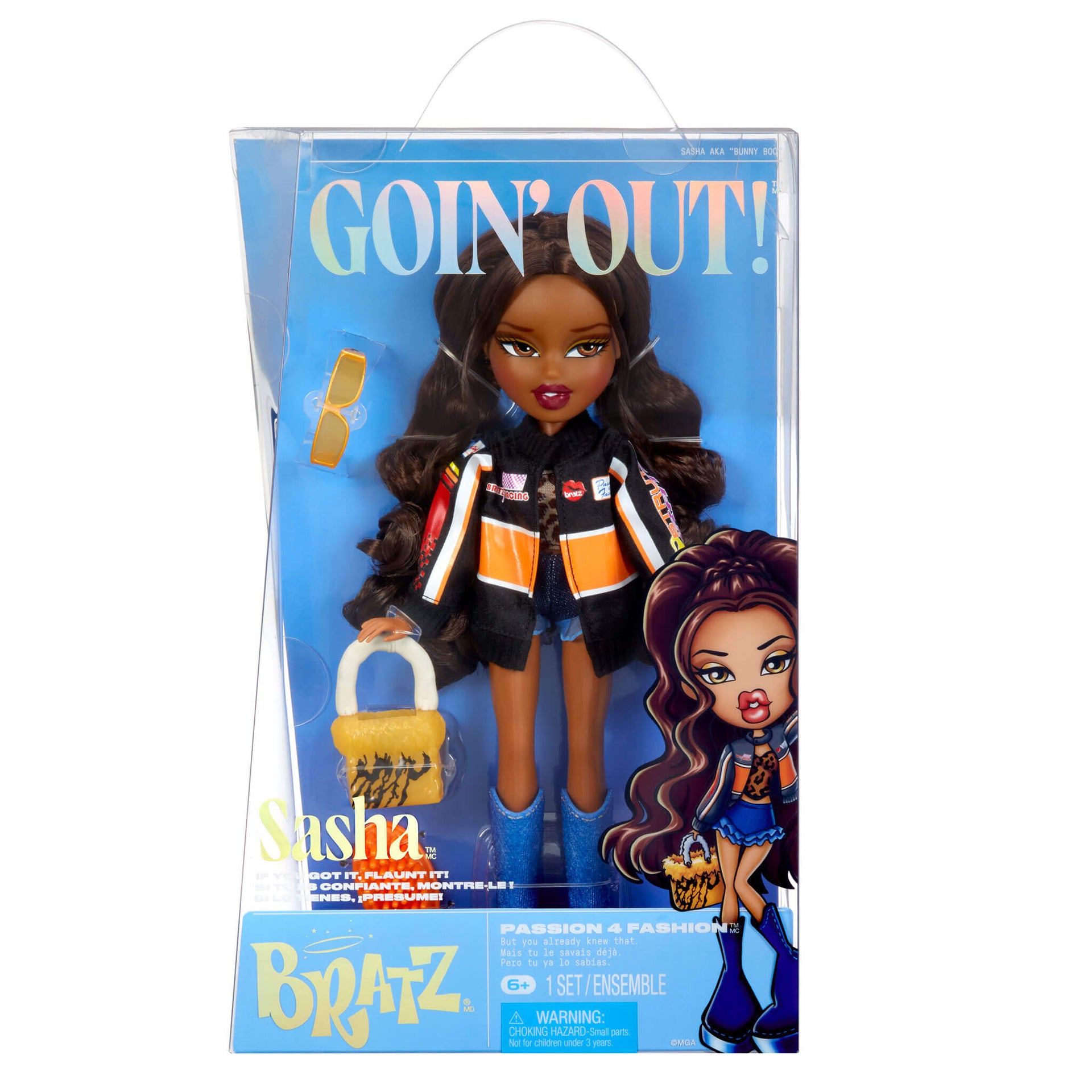 Bratz Goin' Out! Sasha Fashion Doll Trendy Outfit Accessories