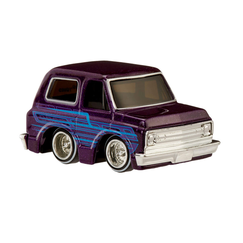 Purple lowrider Chevy blazer