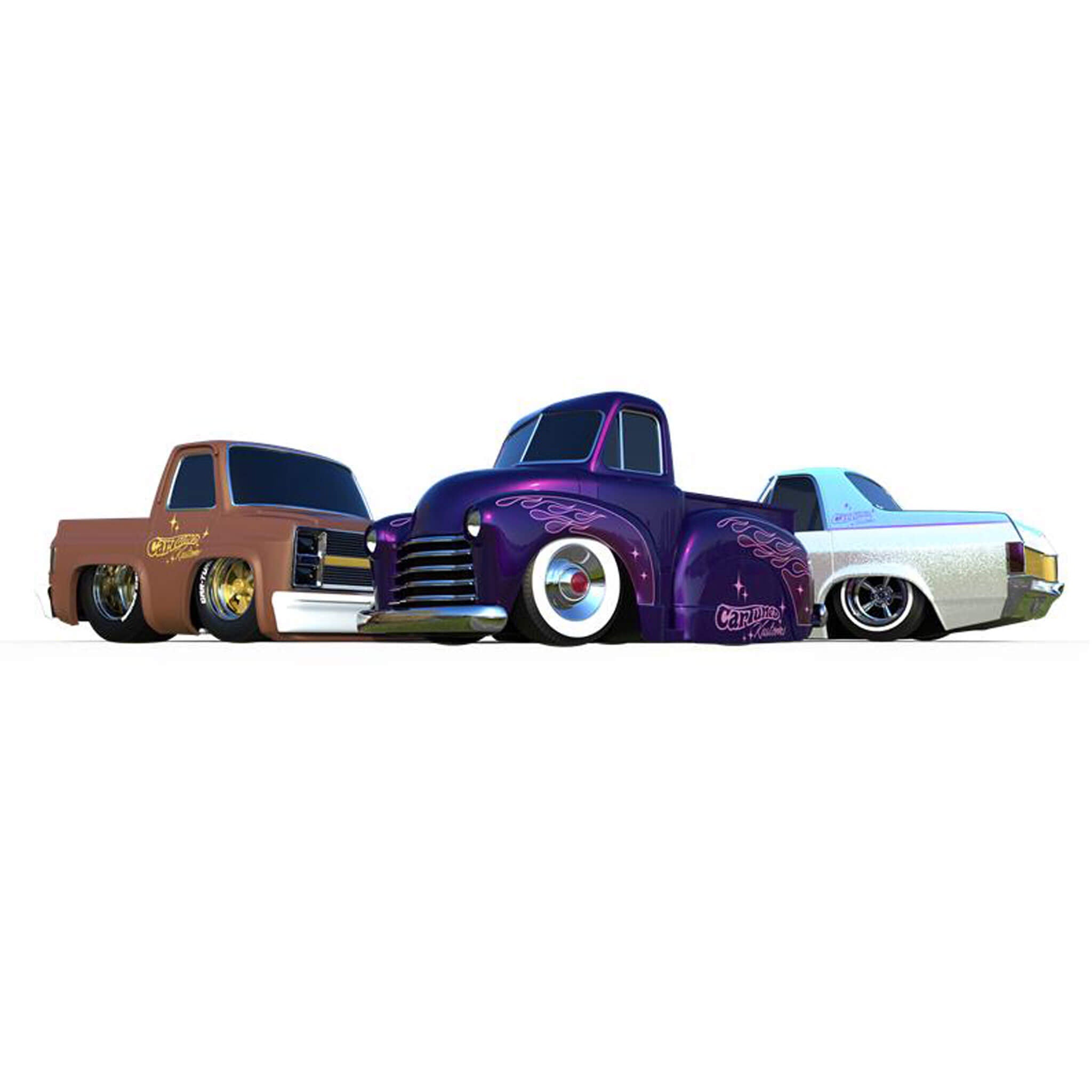 CarTuned 3 Pack Series 4 Kool Kustoms - Premium Diecast Cars – The