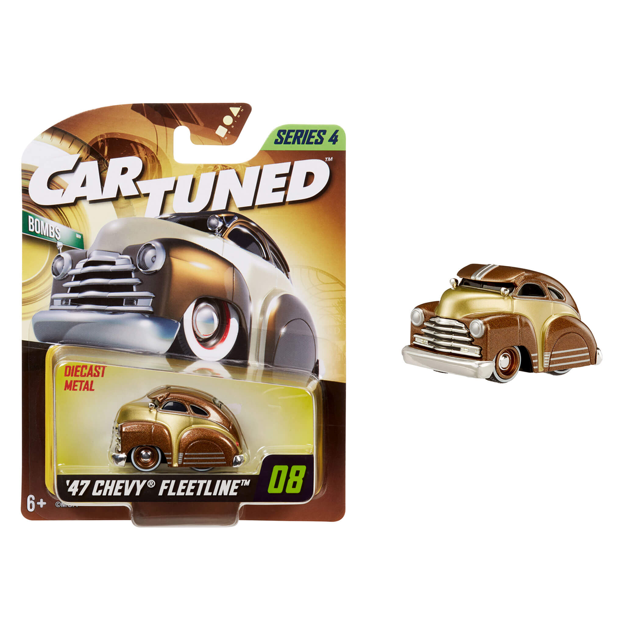 1947 Chevy Fleetline Diecast - CarTuned Series 4 Bombs Lowrider