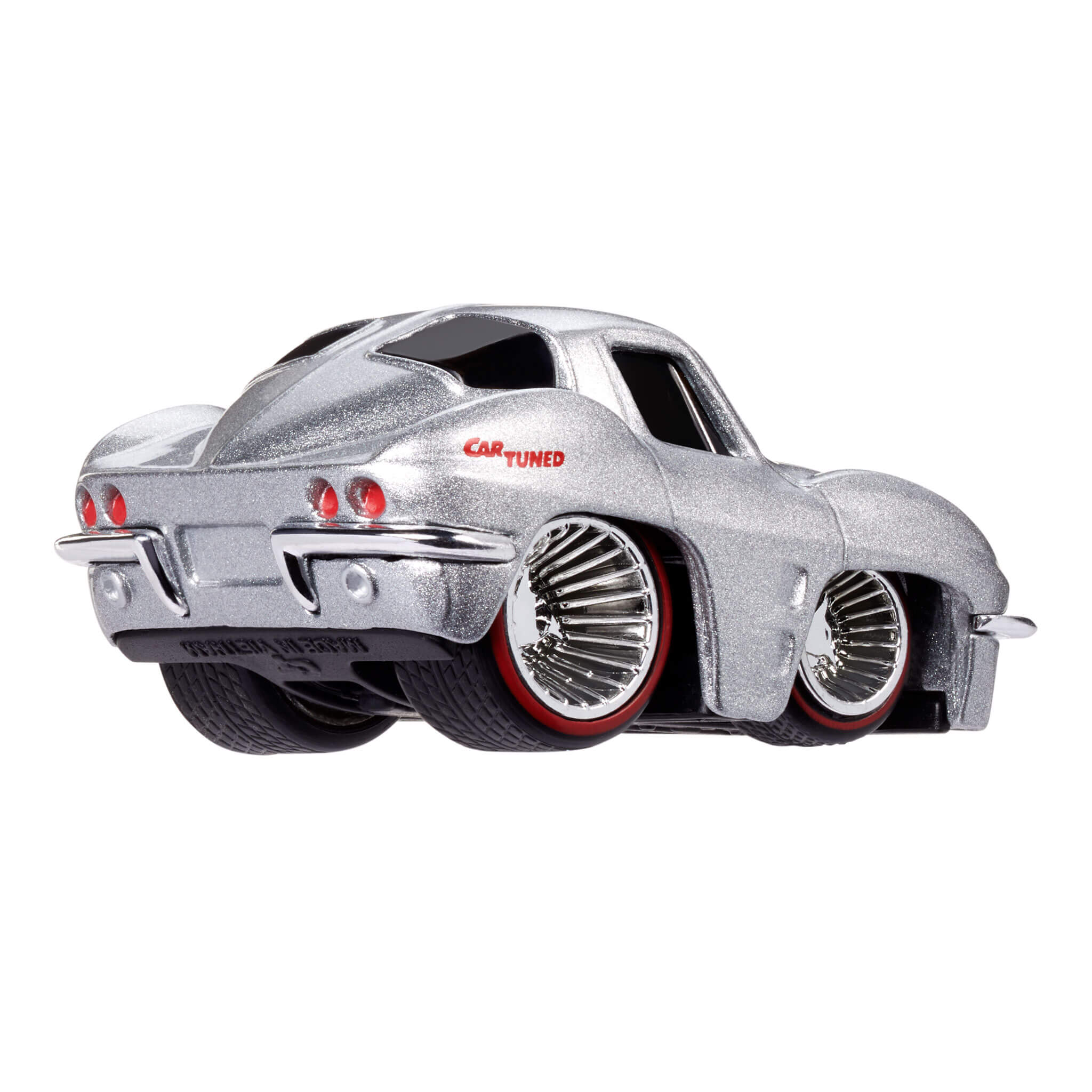 1963 Chevy Corvette Diecast Car - CarTuned Series 5 Classic Silver