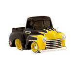 Black and yellow Chevy Pickup