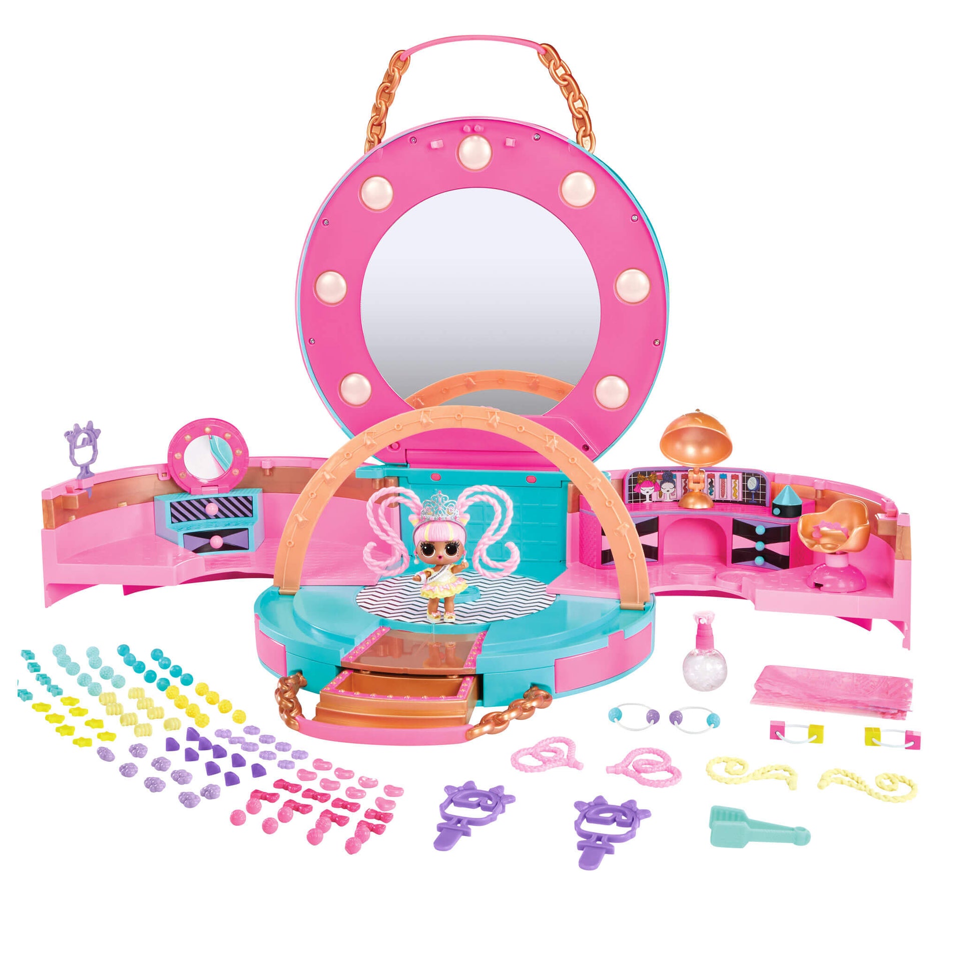 LOL Surprise Hair Beads Salon Creative Hair Play Styling Set