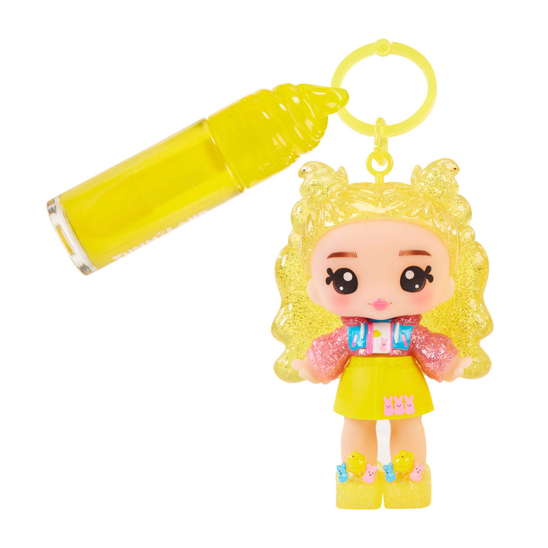 Goldie and lip gloss on key ring