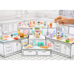 Miniature kitchen set with all Cafe Four items