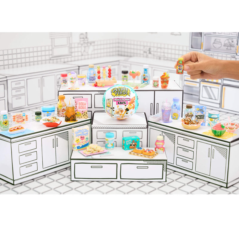 Miniature kitchen set with all Cafe Four items