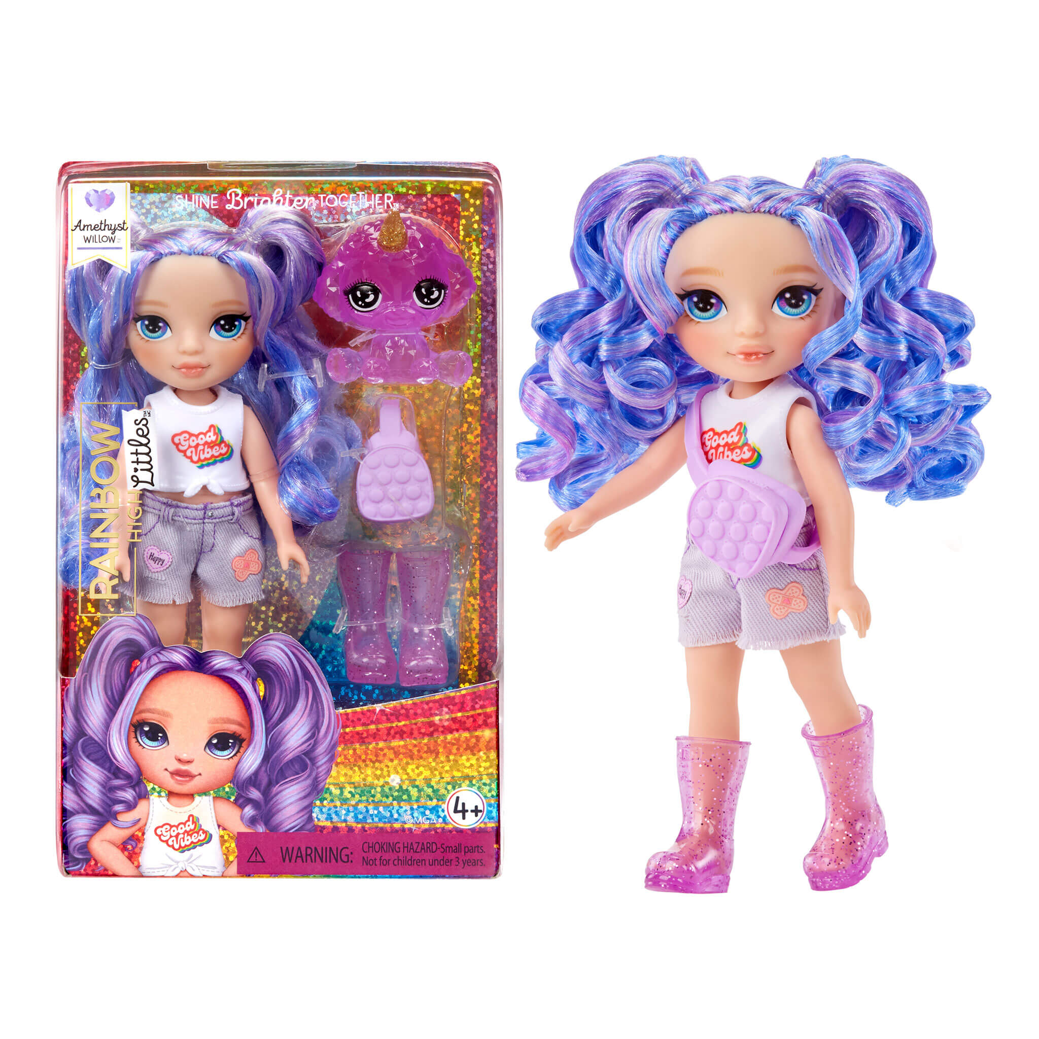ぴょん吉リコリス「紫水晶」 Rainbow High Littles Amethyst Willow, Purple – The MGA Shop