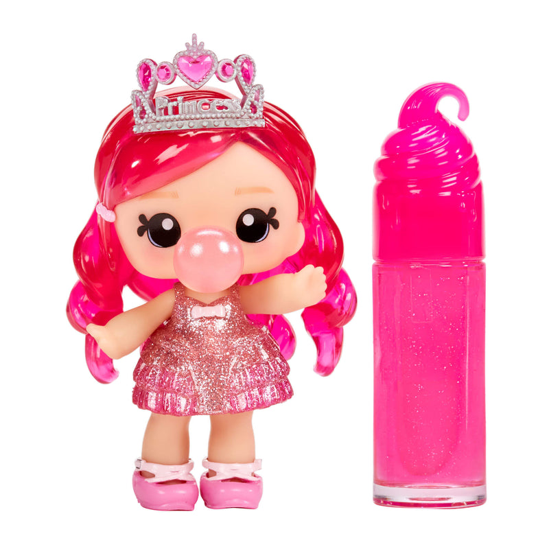 finished bubblegum scented lip gloss with doll