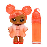 finished peach scented lip gloss with doll