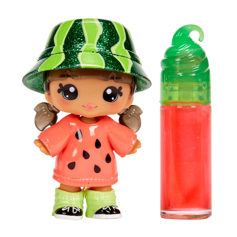 finished watermelon scented lip gloss with doll