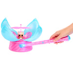 Using wand to open flower