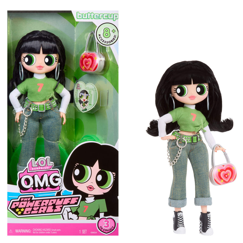 Doll in and out of packaging