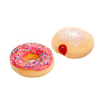 Pink Icing Round & Jelly Filled Donuts Made