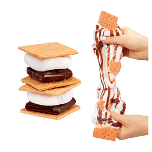 S'mores complete and being stretched