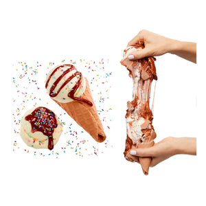 Slime Life Ice Cream Cone completed and being stretched