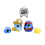 Figures with pirate and explorer costumes with 'Mold Us!' text