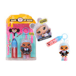 Gabi Gummybear lip gloss set with character keychain and packaging on a white background
