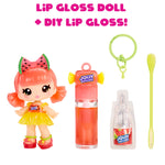 Lip gloss doll and DIY lip gloss kit with Jolly Rancher branding on a white background