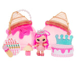 Yummiland Beauty Bag Playset + Lip Gloss Doll - Ice Cream Bag with Exclusive Bianca Bubbglegum Doll