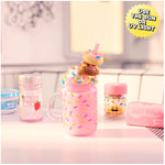 Milkshake with doughnuts
