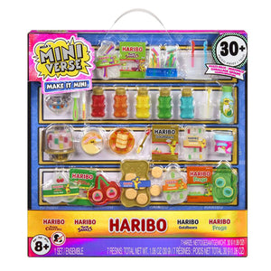 Make It Mini Haribo Multipack set packaging with various miniature items and Haribo branding.