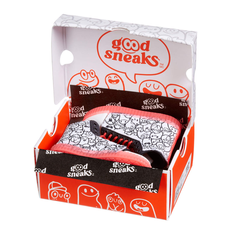 sneakers in a shoe box