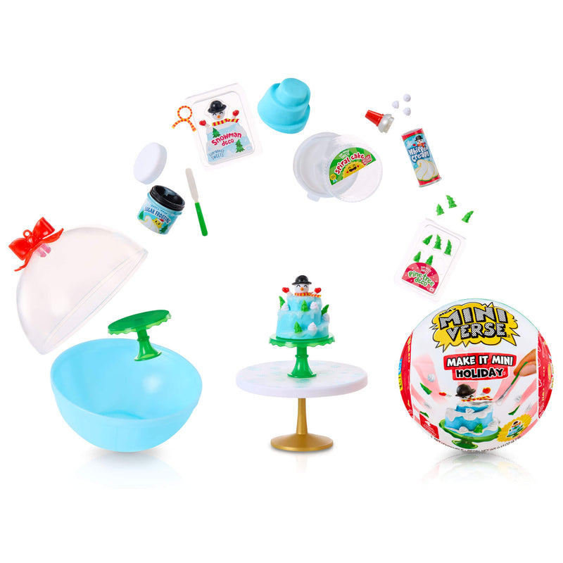 Make it Mini miniatures on a white background