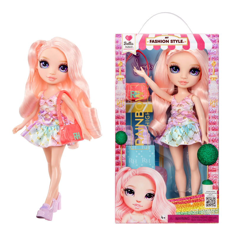 Bella in and out of packaging