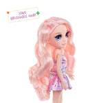 long brushable pink hair